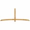 Ekena Millwork Bellingham Rough Sawn Timber Gable Bracket, Western Red Cedar, 108"W x 45"H x 2"D x 4"F, 10/12 Pitch GBW108X45X0204BEL00RWR - alternate 1